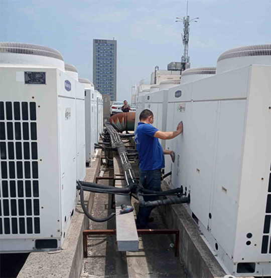 江汉中央空调制热和不制冷系统维修方法